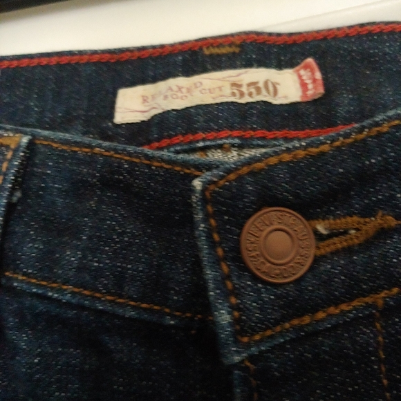 Levis relaxed 550 boot cut jeans dark wash 10P - Picture 9 of 10